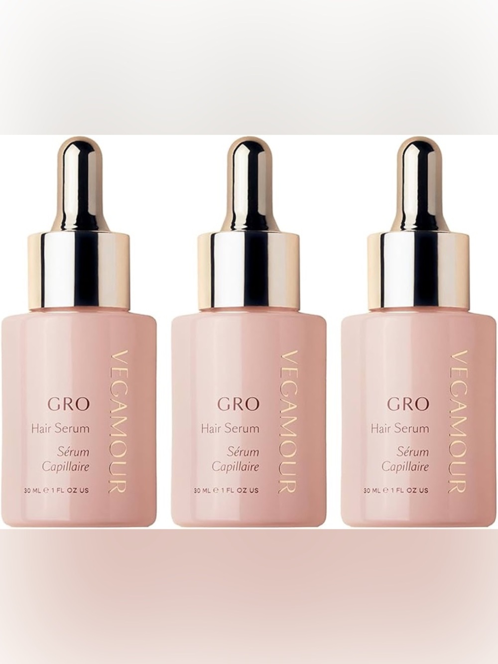 New Vegamour Gro Hair Serum 3 Pack 90 Day Supply
